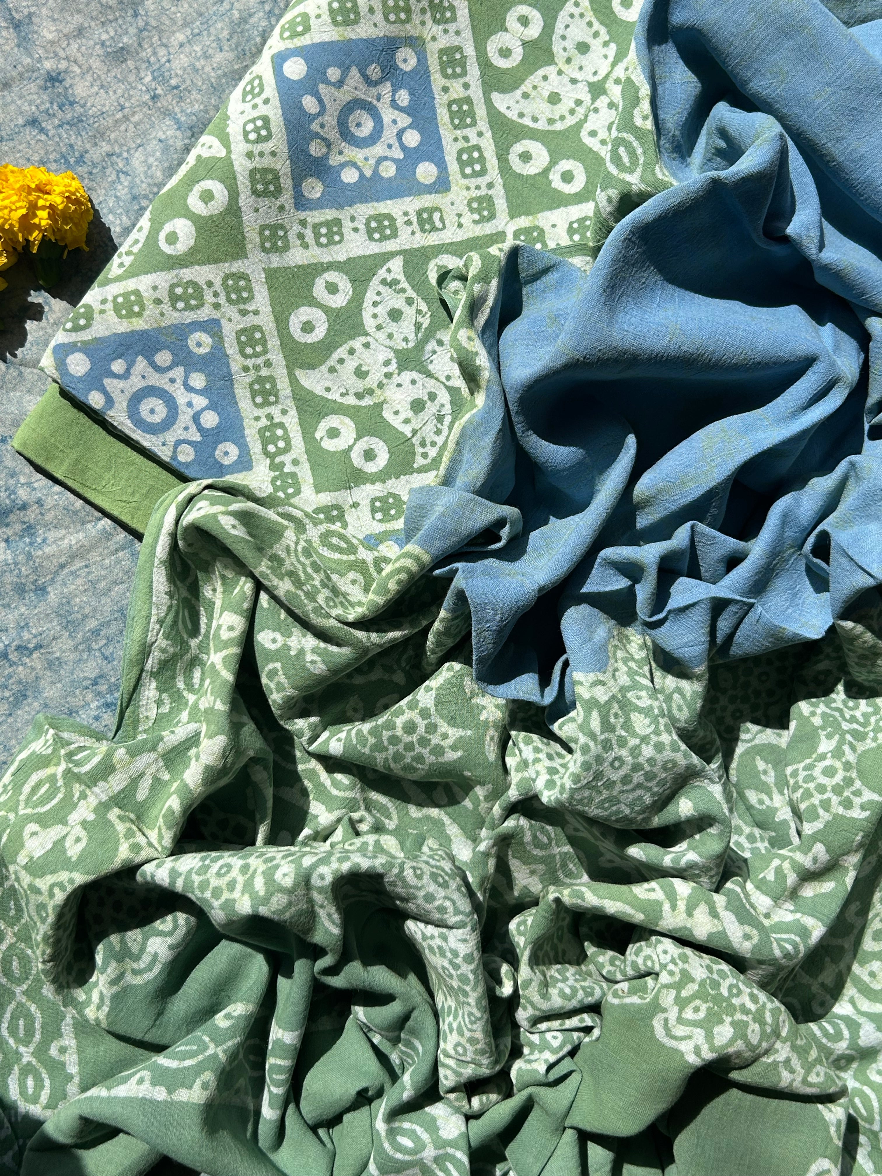 Handblock Batik Cotton Suit