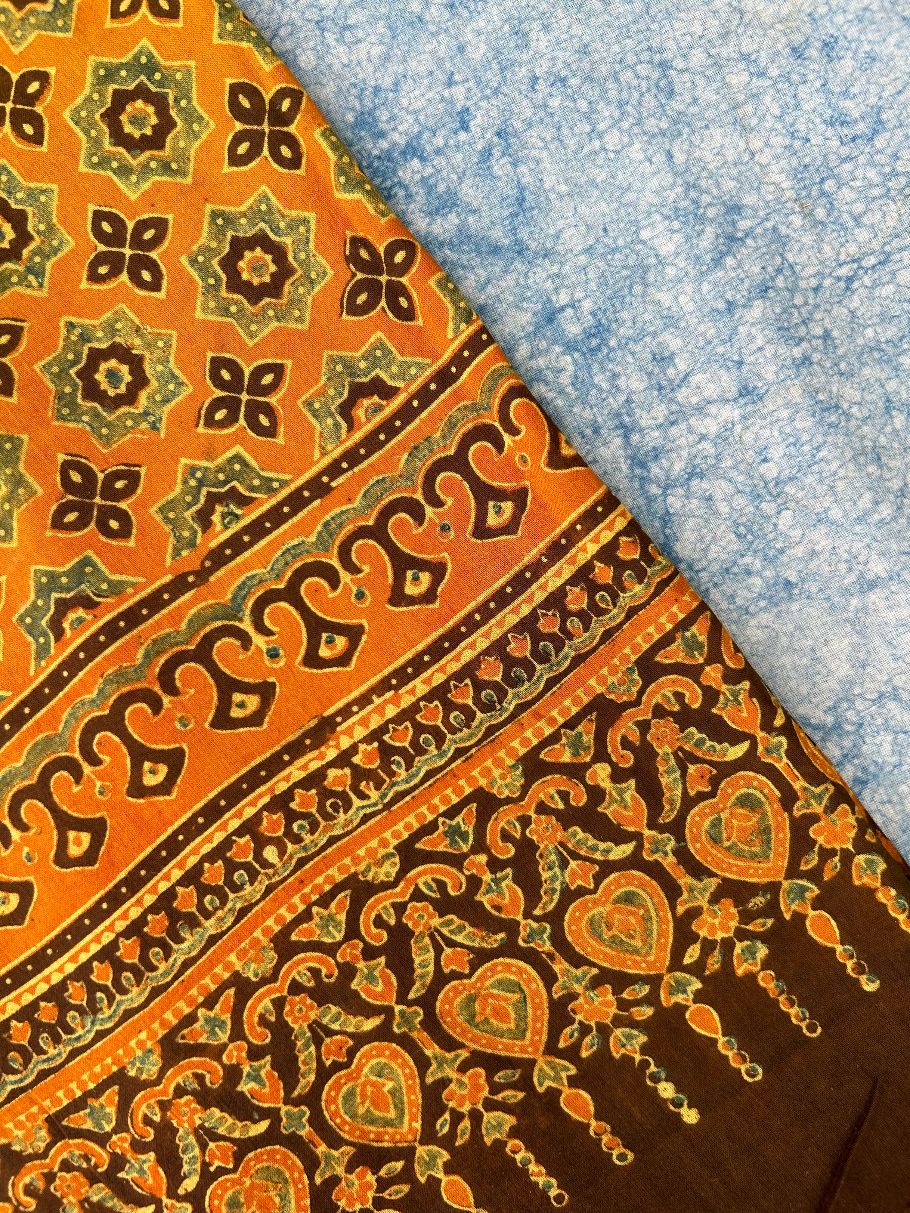 Natural Dyes Hand Block Ajrakh Dupatta