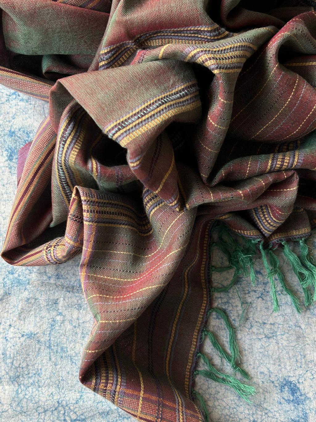 Arunima - Handwoven Telangana Cotton and Bhujodi Dupatta Set