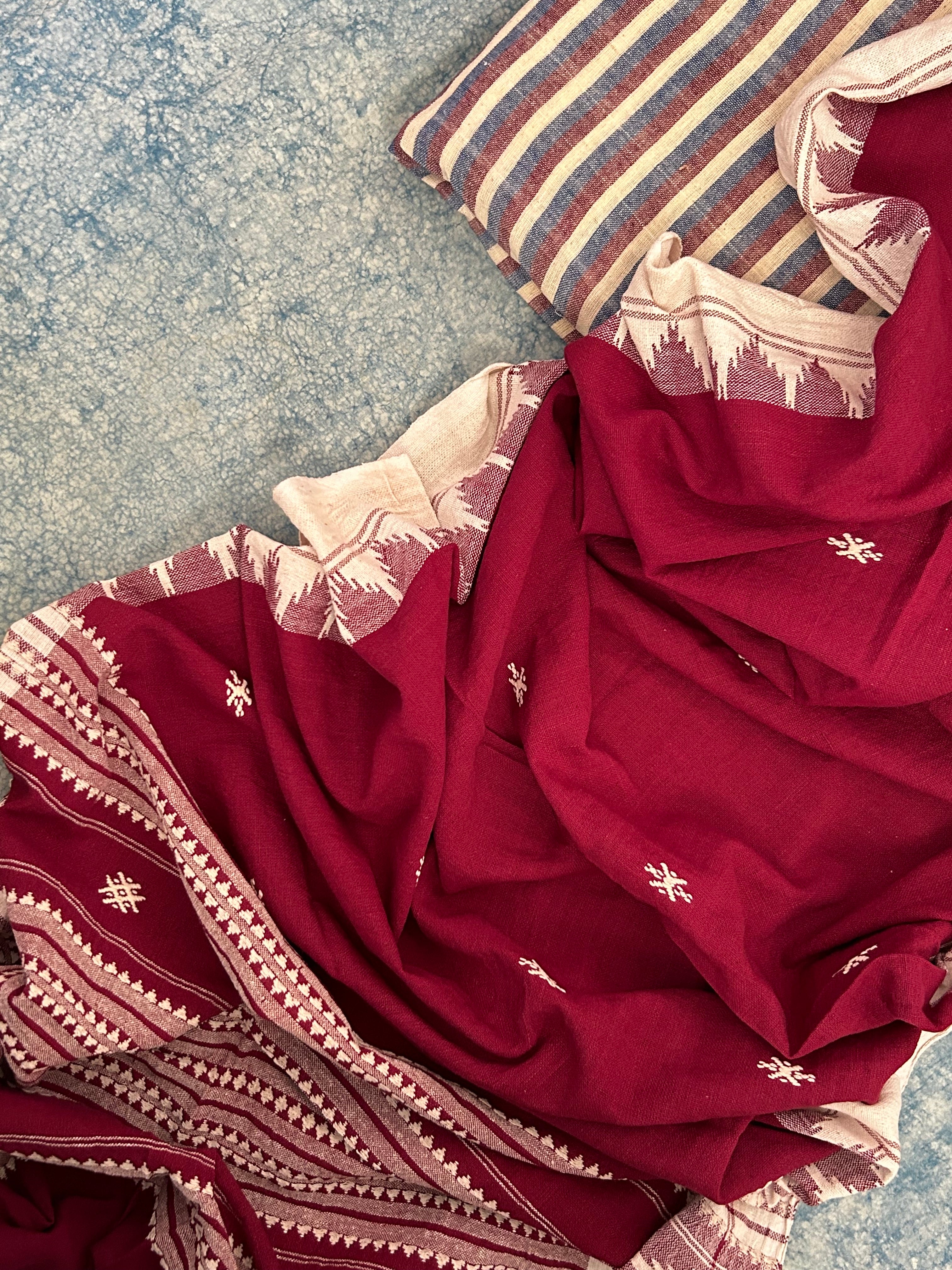 Handspun Handwoven Kotpad Kurta Dupatta Set