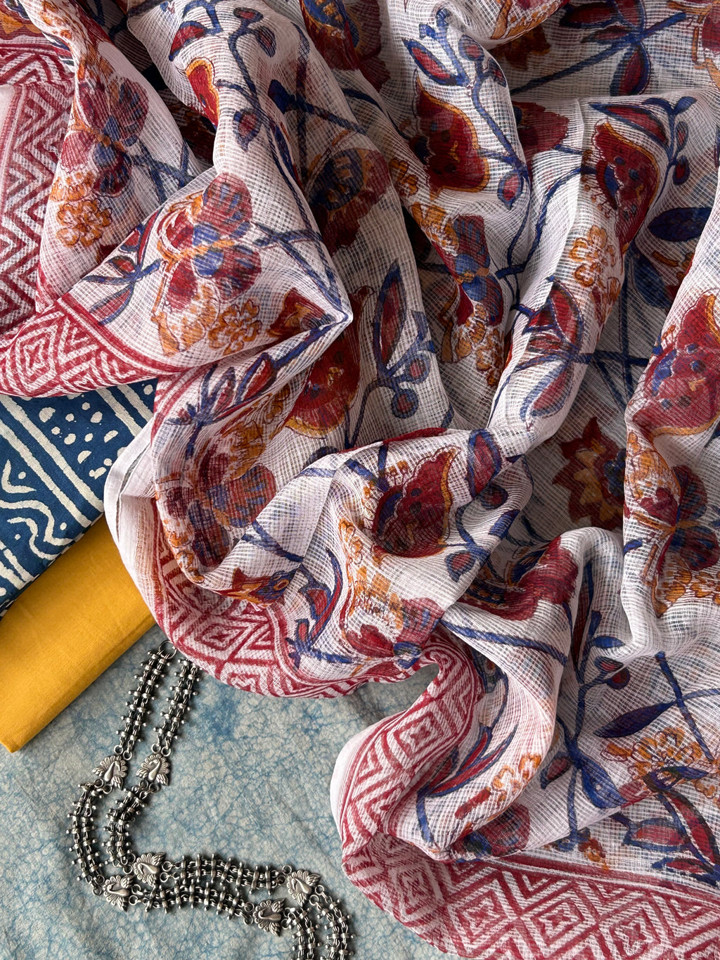 Handcrafted Cotton Kota Suit