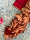 Handwoven Maheshwari Kurta Dupatta Set