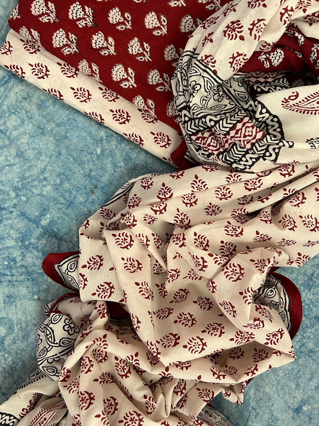 Natural Dyed Bagh Block Print Cotton Suit