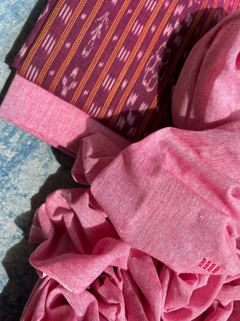 Handwoven Nuapatna Cotton Suit