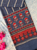 Natural Dyes Hand Block Ajrakh Dupatta