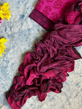 Natural Dyed Bagh Block Print Cotton Suit