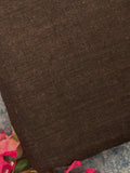 Handspun Handwoven Kotpad Fabric 600 INR/metre -Magnum Brown