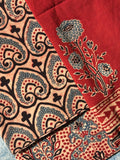 Natural Dyes Handblock Ajrakh Cotton Suit