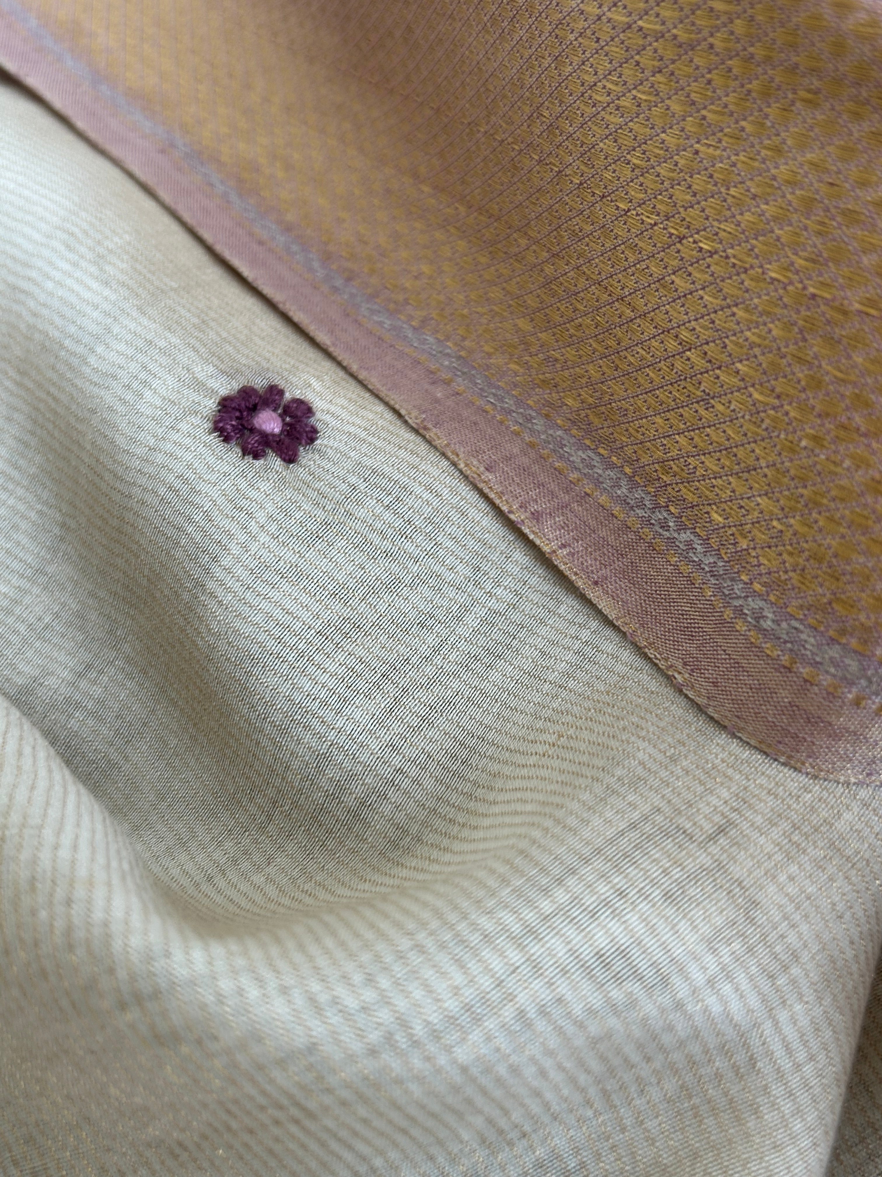 Handwoven Chikankari Work Maheshwari Set