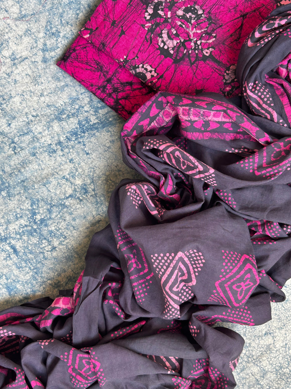 Handblock Batik Cotton Suit