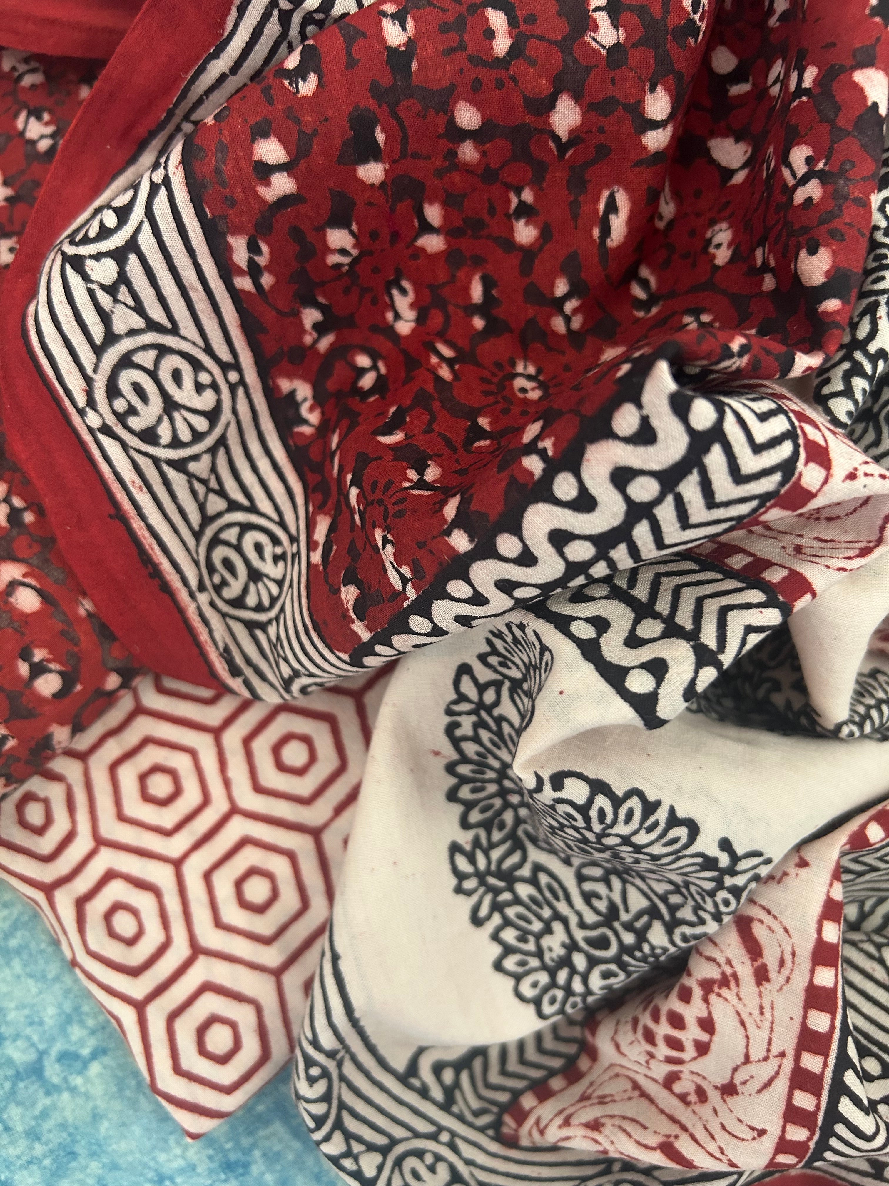 Natural Dyed Bagh Block Print Cotton Suit