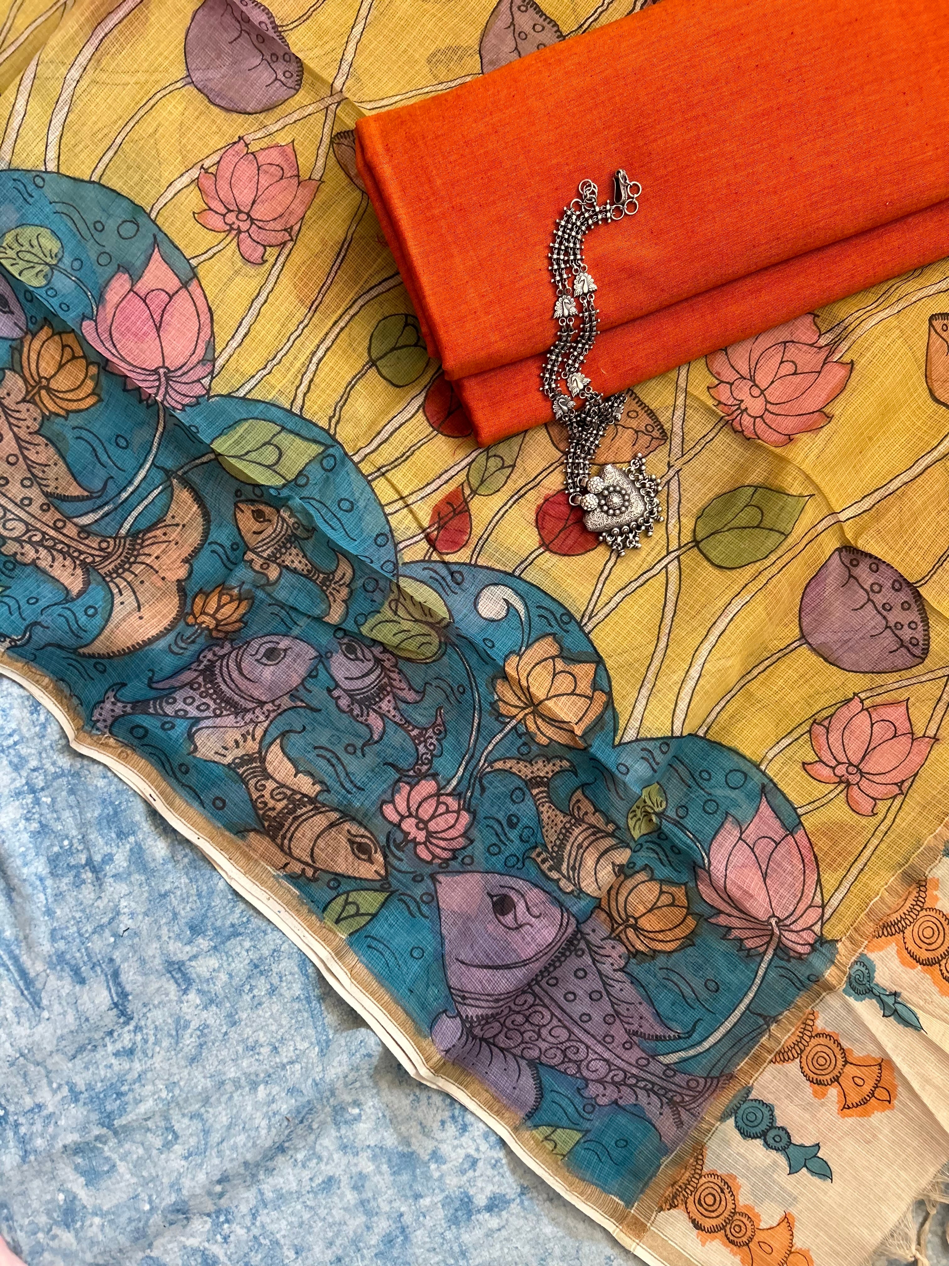 Handwoven Handcrafted Kalamkari Set