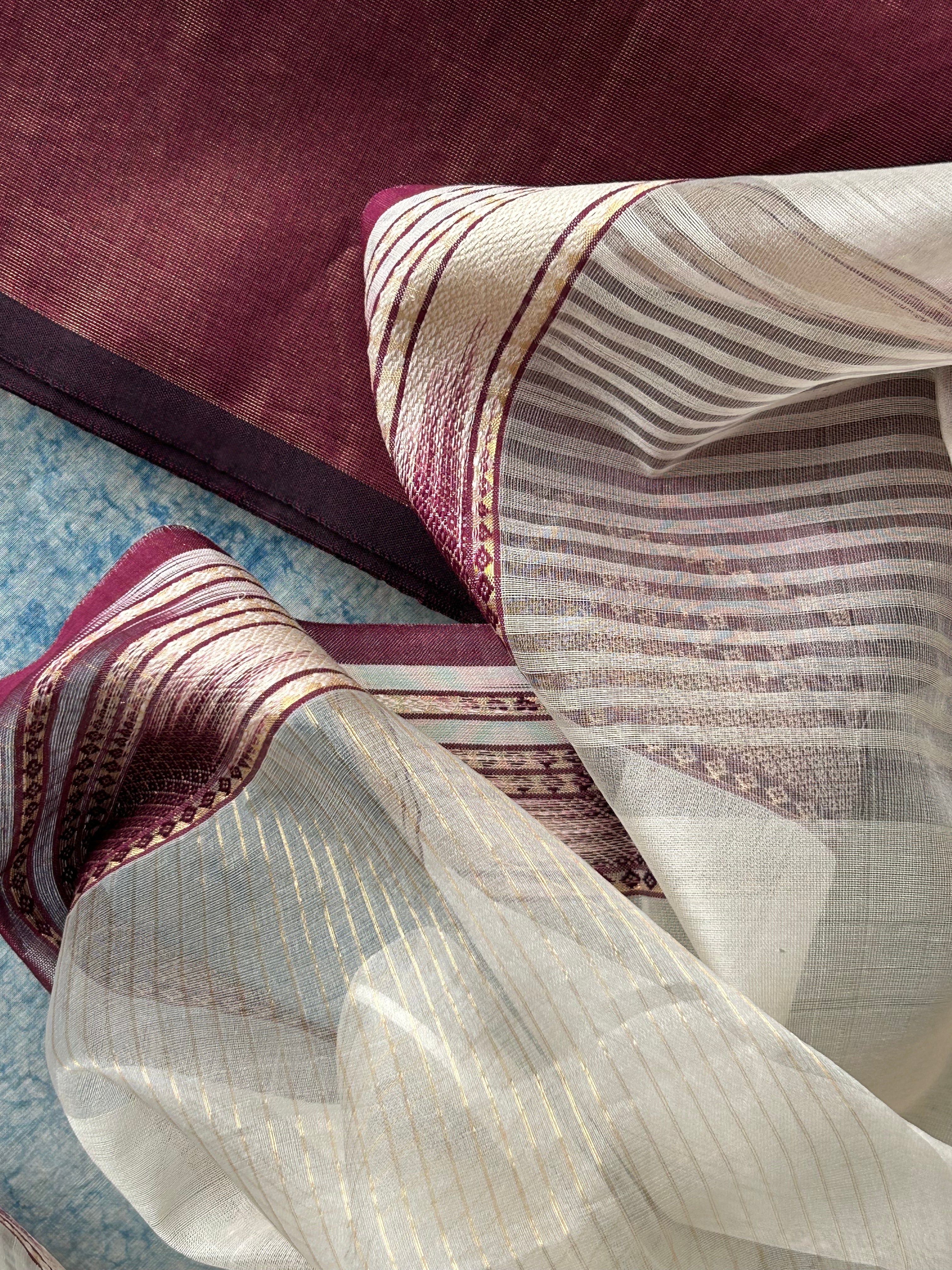 Utsav - Handwoven Maheshwari Kurta Dupatta Set