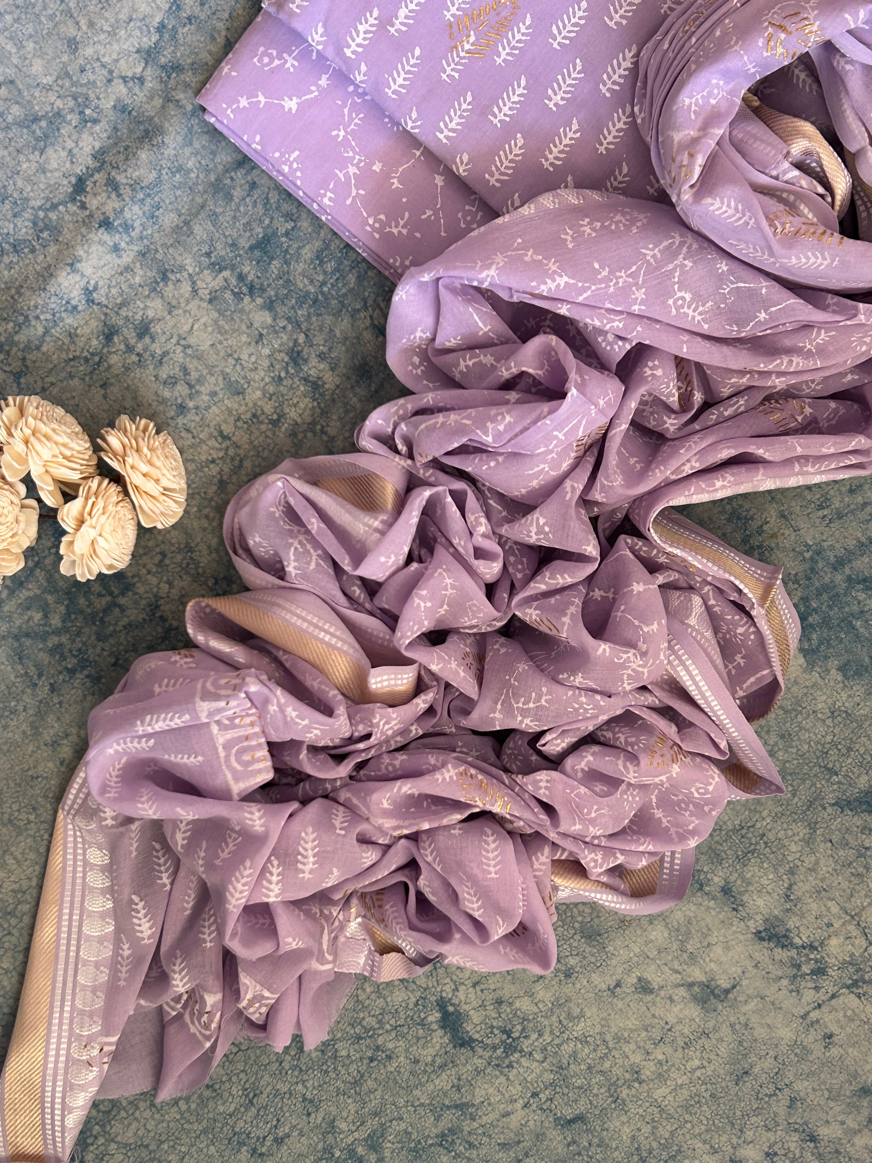 Handblock Azo-free Dye Cotton Suit Set