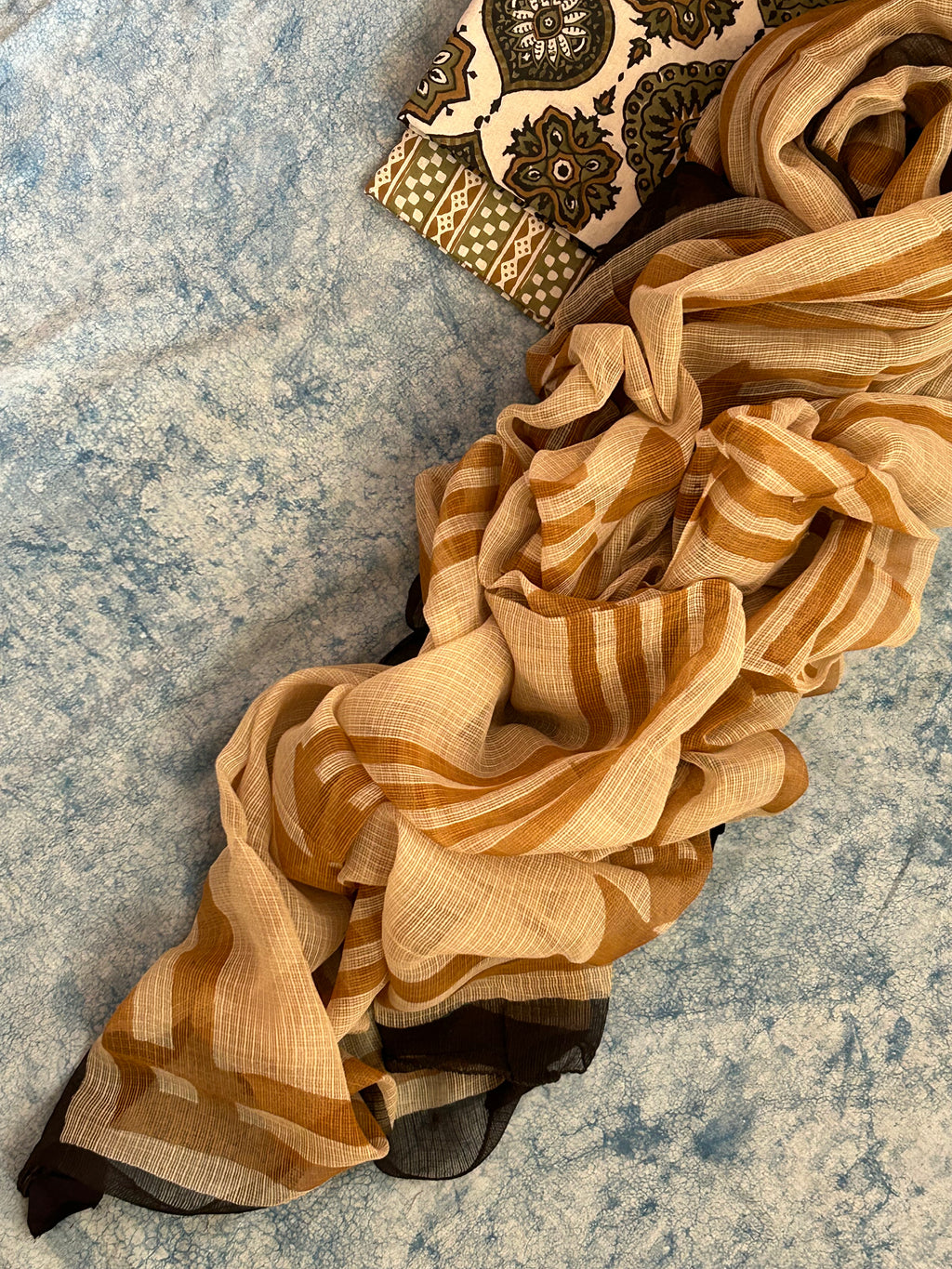 Handcrafted Cotton Kota Dupatta Suit