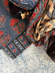 Natural Dyes Handblock Ajrakh Cotton Suit