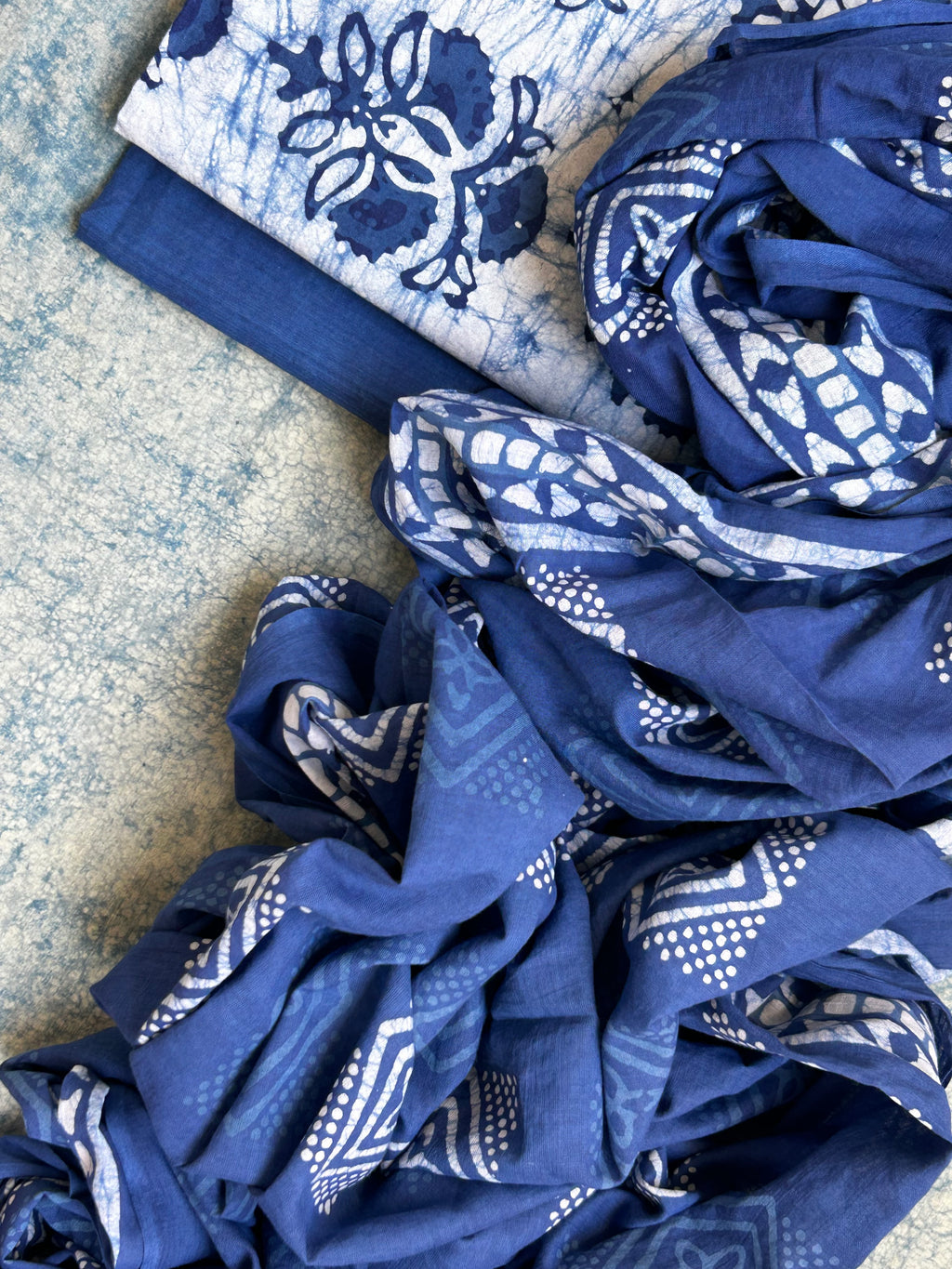 Handblock Batik Cotton Suit