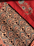Natural Dyes Handblock Ajrakh Cotton Suit
