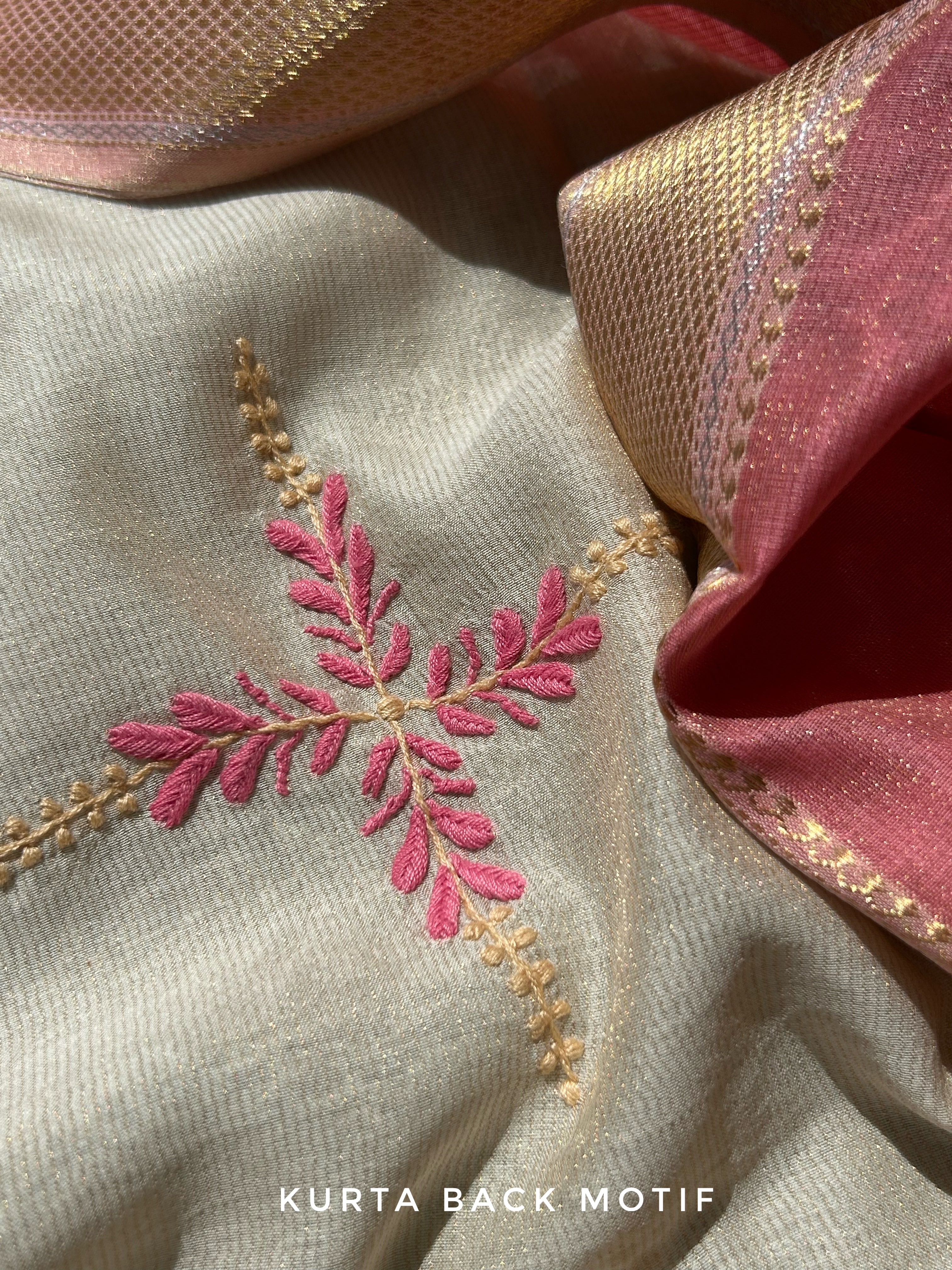 Handwoven Chikankari Work Maheshwari Set