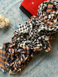 Handspun Handwoven Kotpad & Bhujodi Suit Set - Bright Orange
