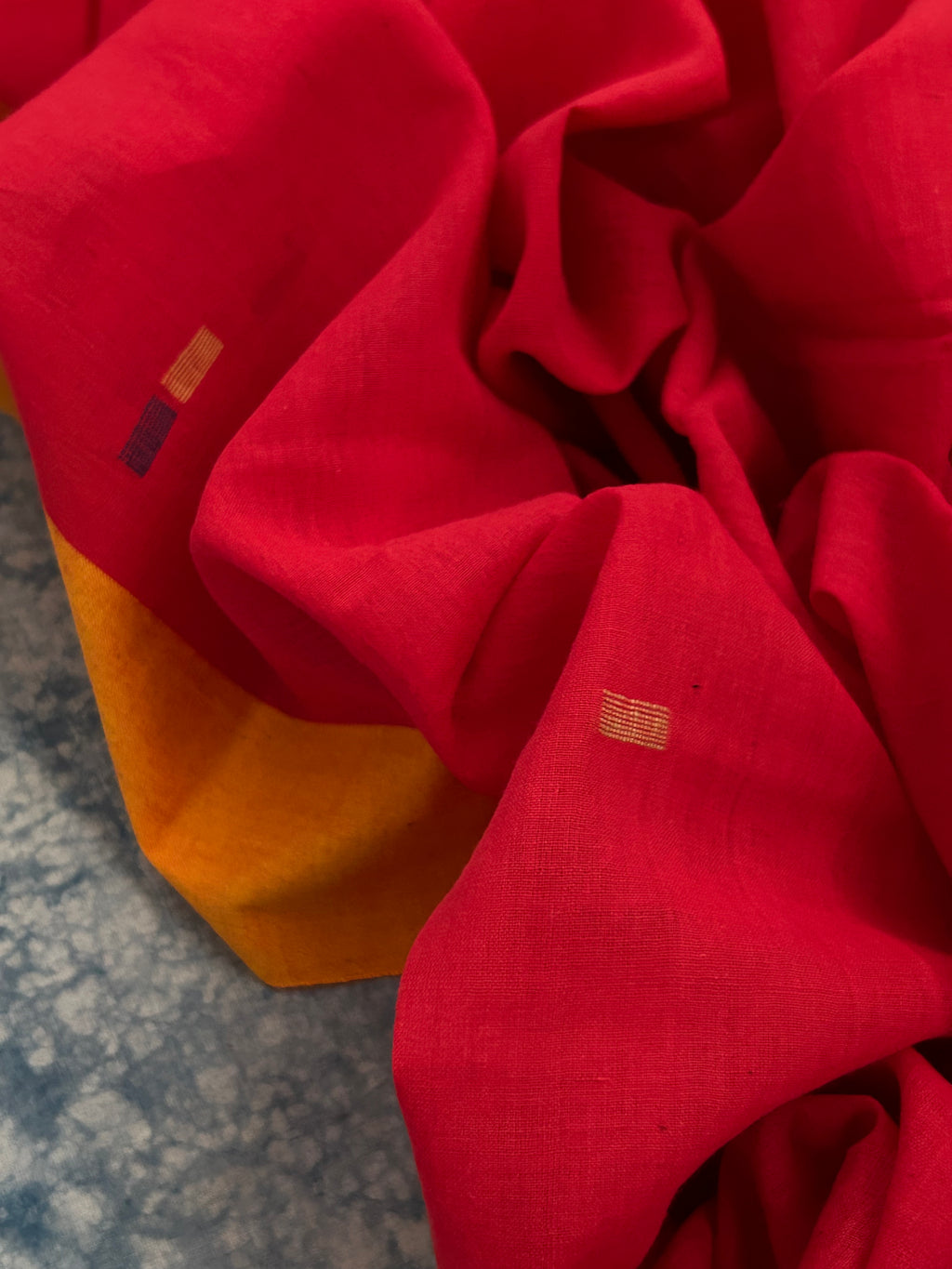 KumKum - Handwoven Bengal Jamdani Kurta Dupatta set