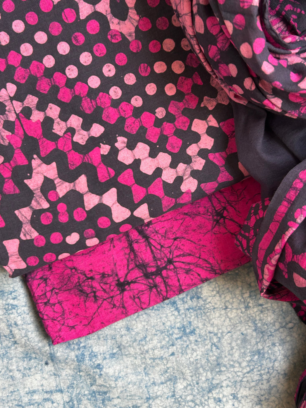 Handblock Batik Cotton Suit