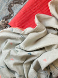 Handwoven Cotton Bengal Jamdani Dupatta Set -The Peach Story