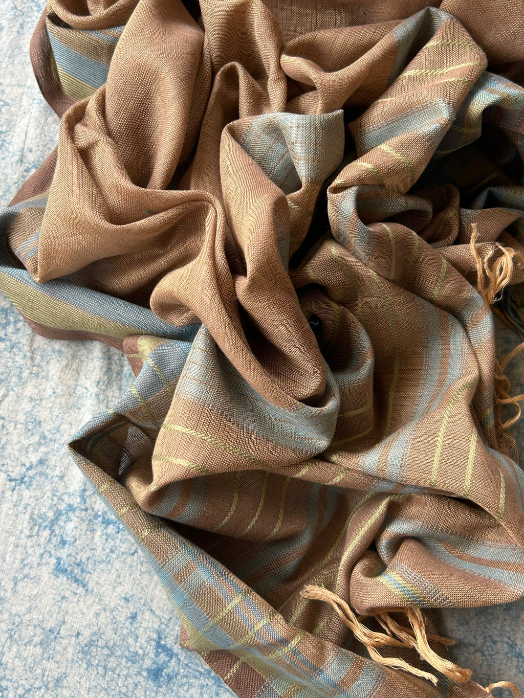Aranya - Handwoven Ikath Cotton and Bhujodi Dupatta Set