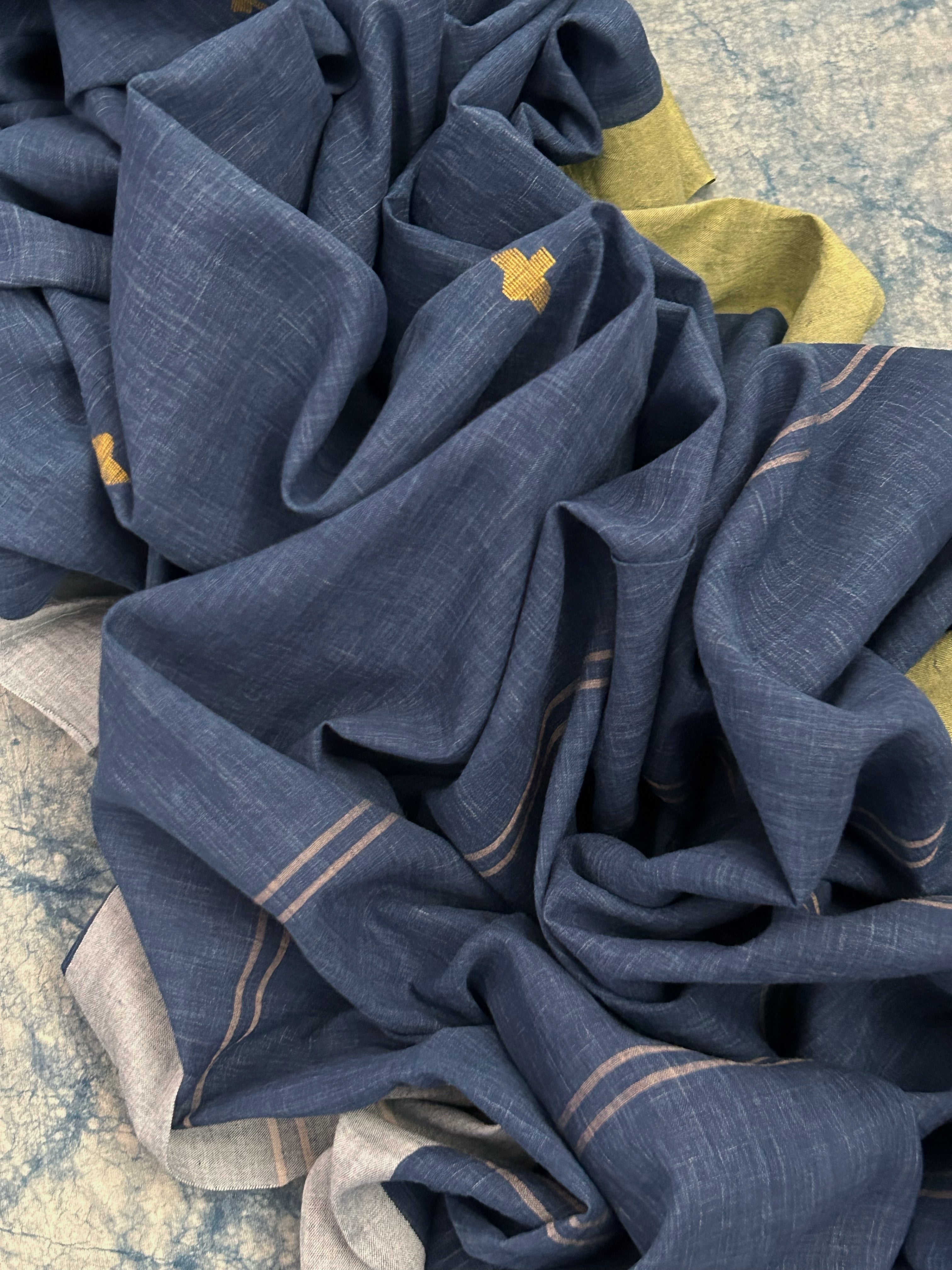 Nisha - Handwoven Bengal Jamdani Kurta Dupatta set
