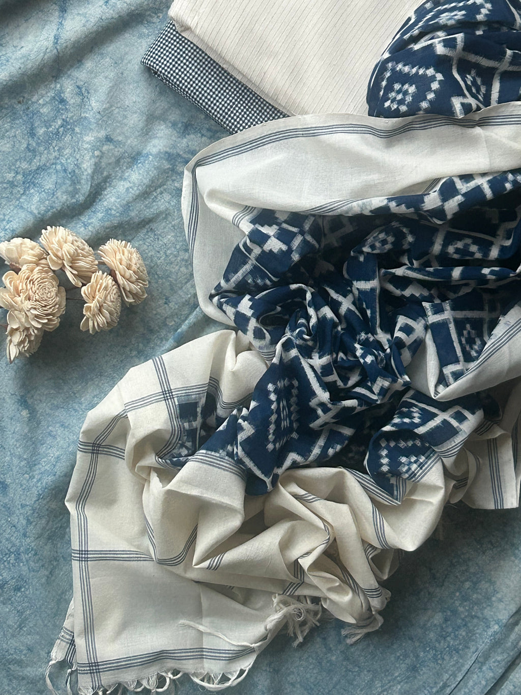 Nilima - Handwoven Ikath Kurta Dupatta Set