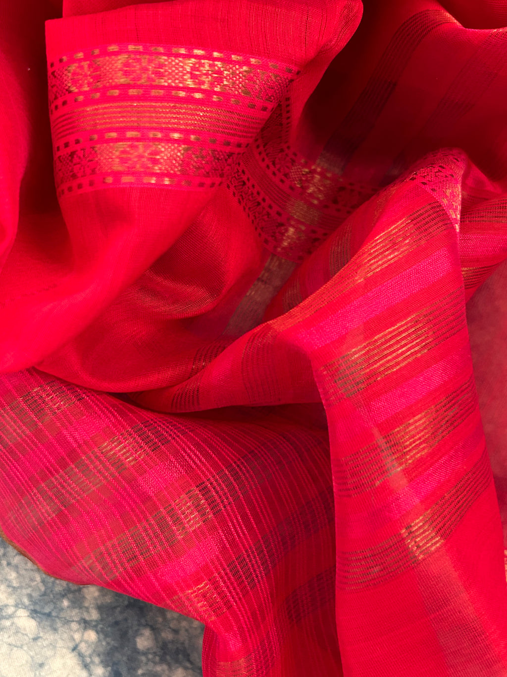 Handwoven Maheshwari Kurta Dupatta Set