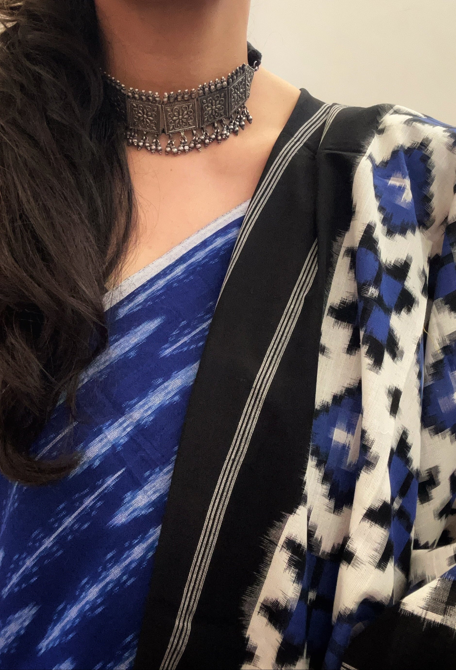 Handwoven Ikat Kurta Telia Dupatta Set