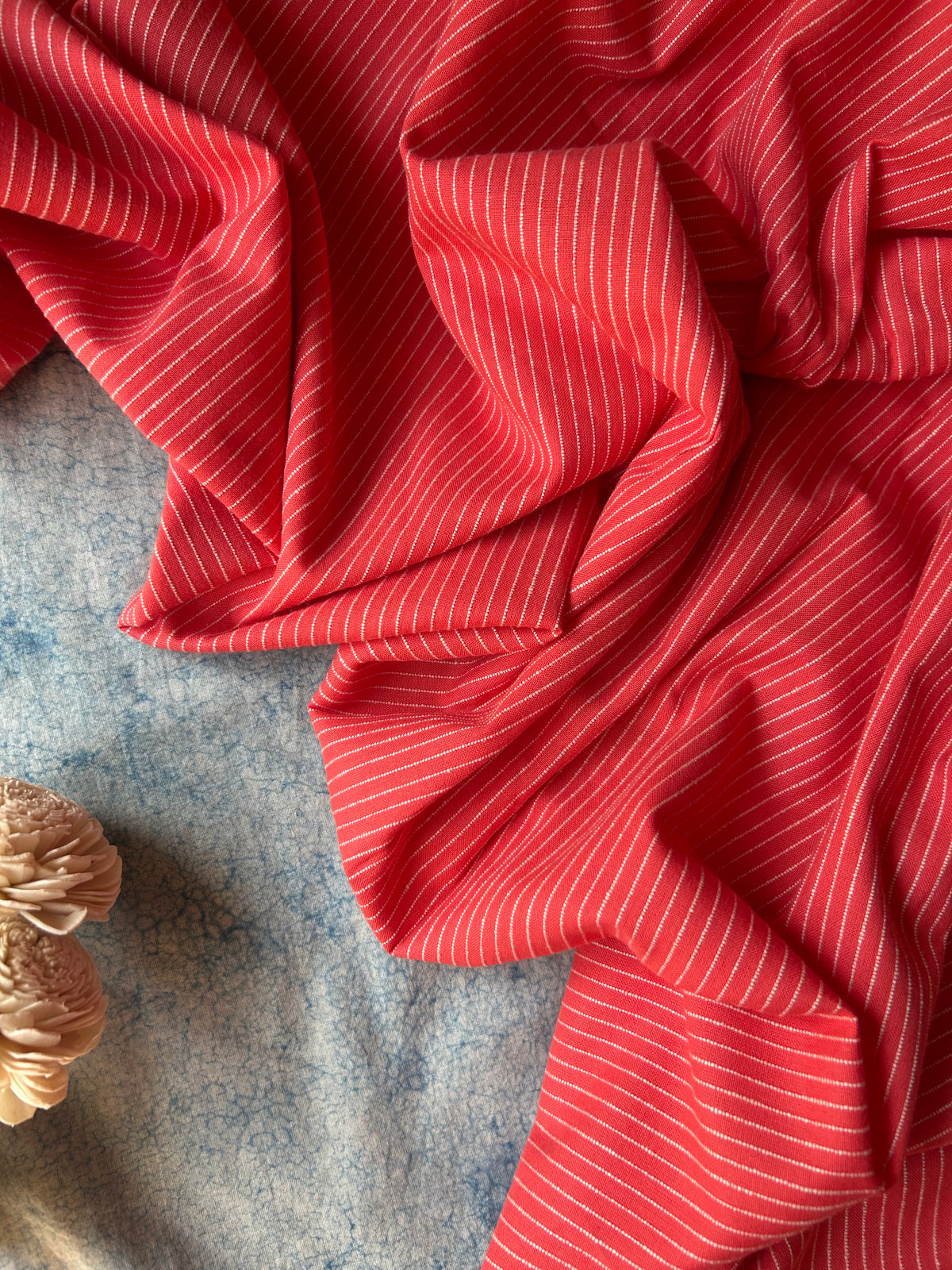 Handwoven 2.5m Fabric - Peach