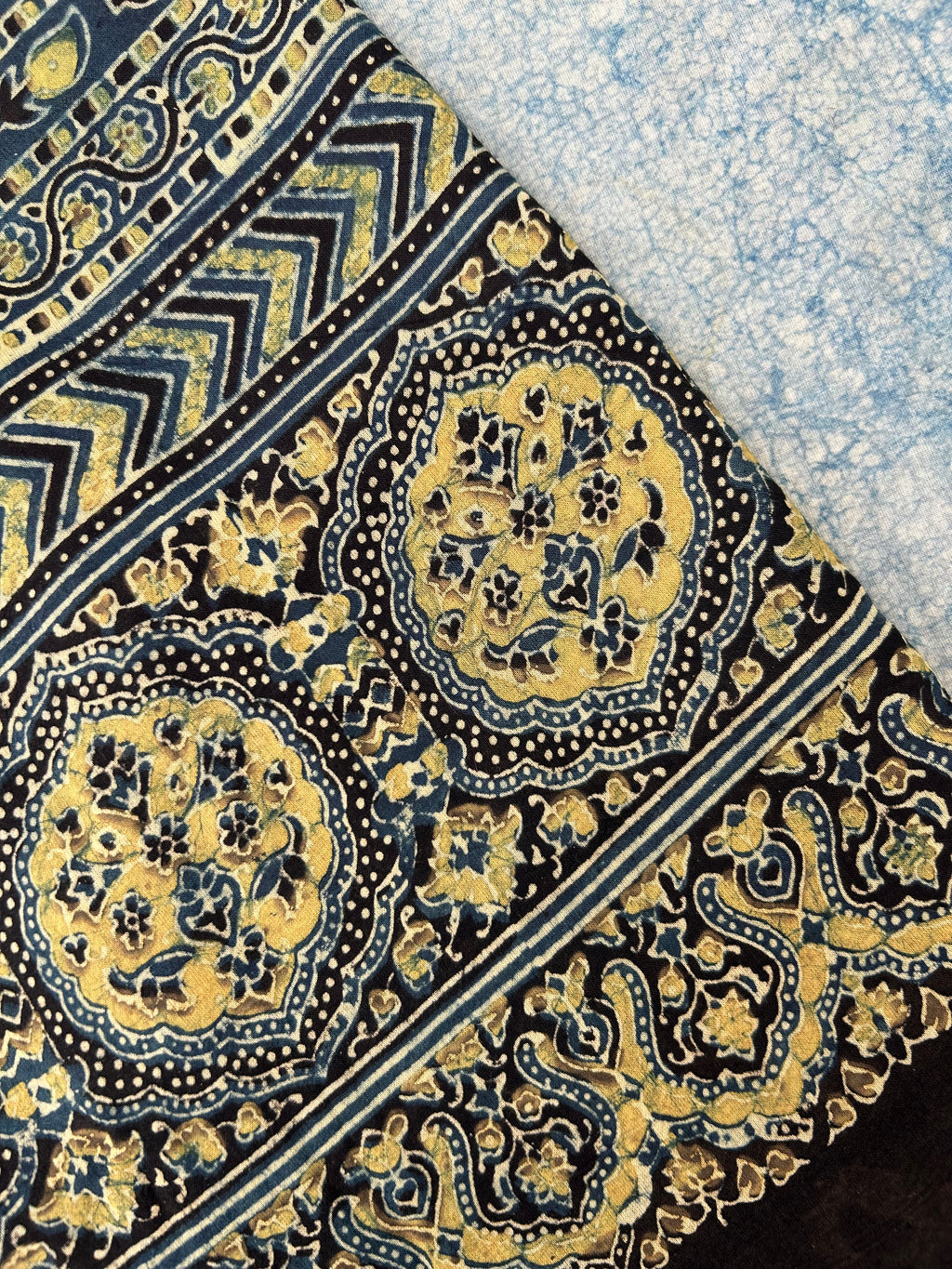 Natural Dyes Hand Block Ajrakh Dupatta