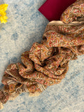 Handwoven Handcrafted Ikath Kalamkari Kurta Dupatta Set