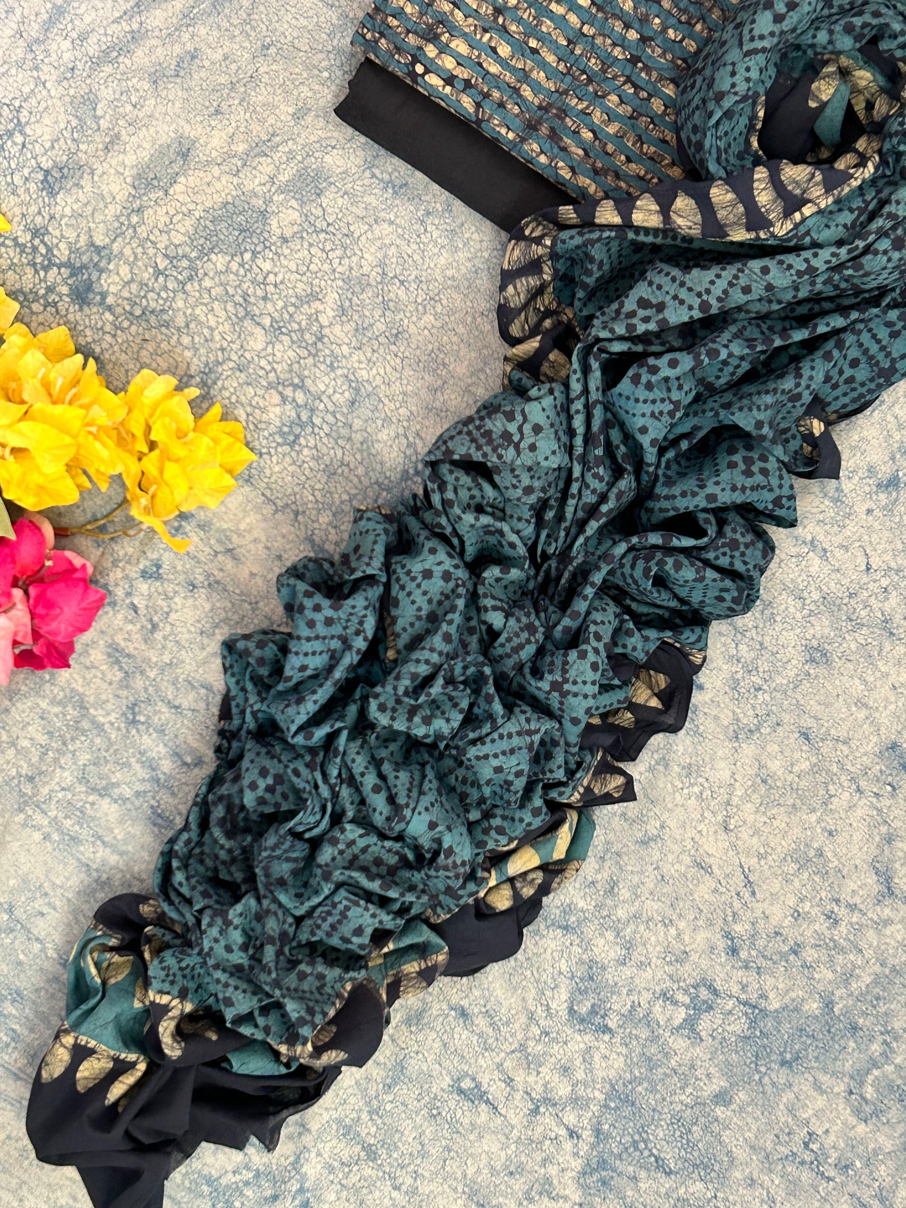 Handblock Batik Cotton Suit