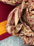 Handwoven Handcrafted Mangalagiri Kalamkari Kurta Dupatta Set