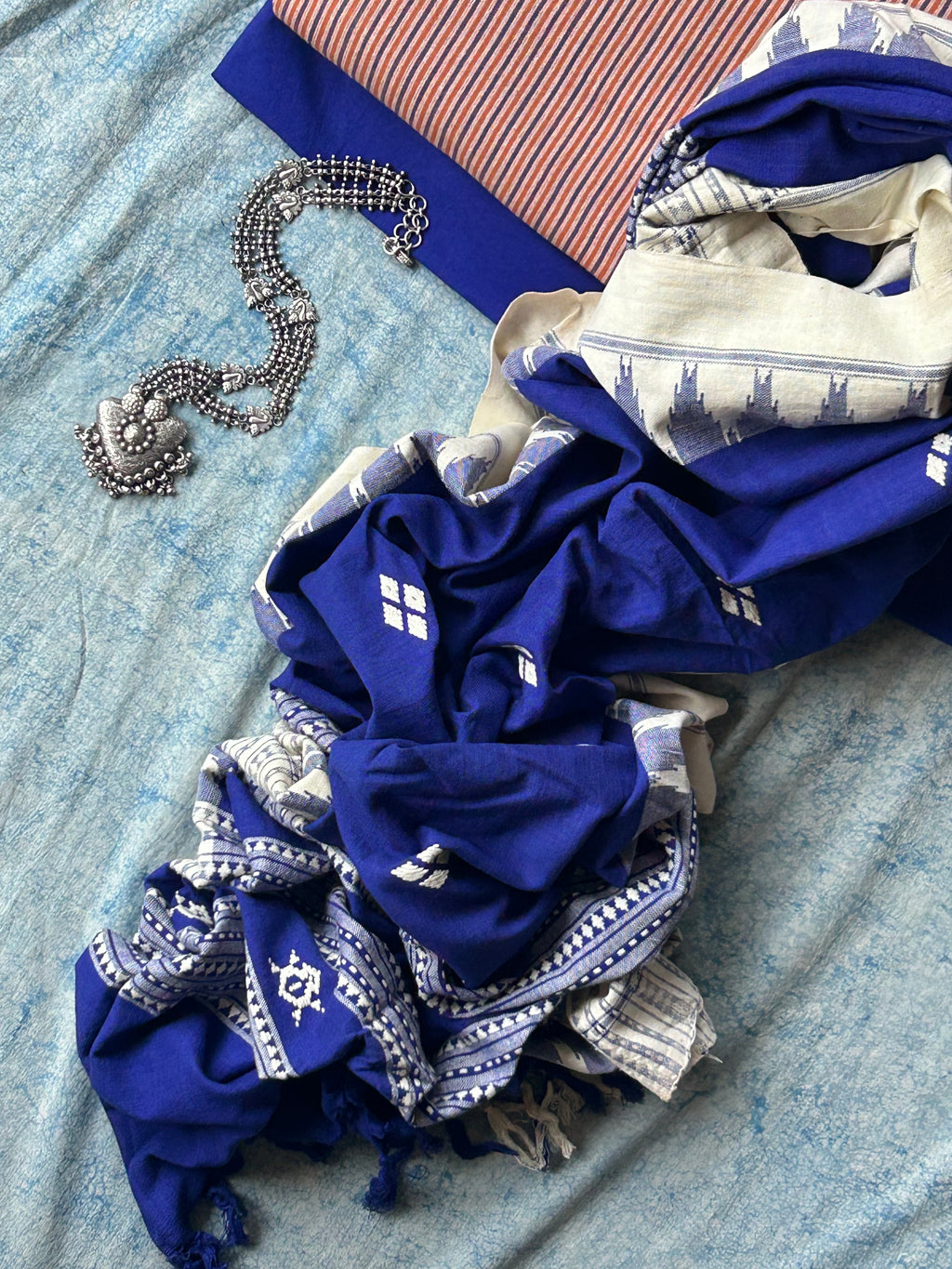 Saavan - Handspun Handwoven Kotpad Suit Set