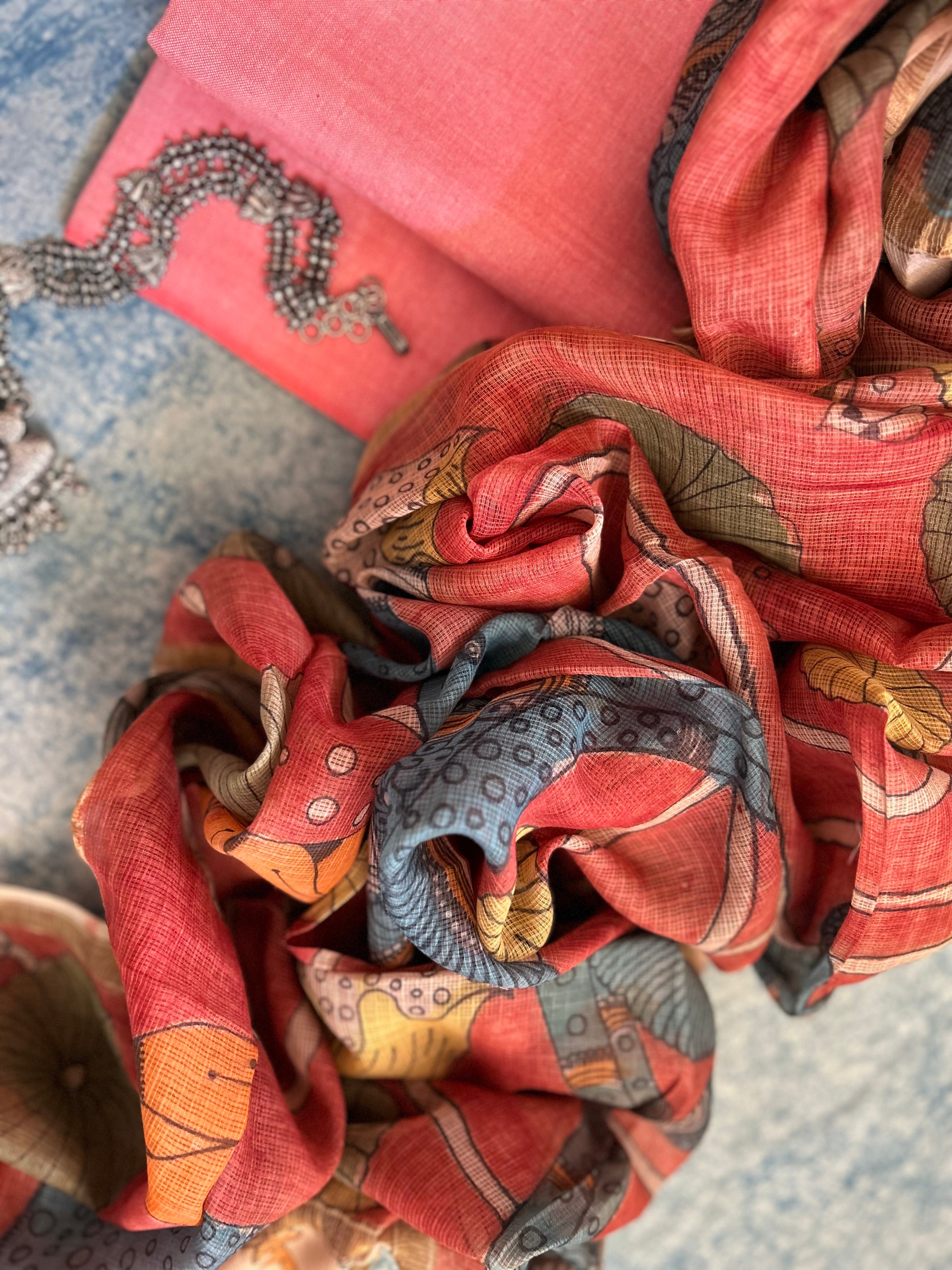Handwoven Handcrafted Kalamkari Set