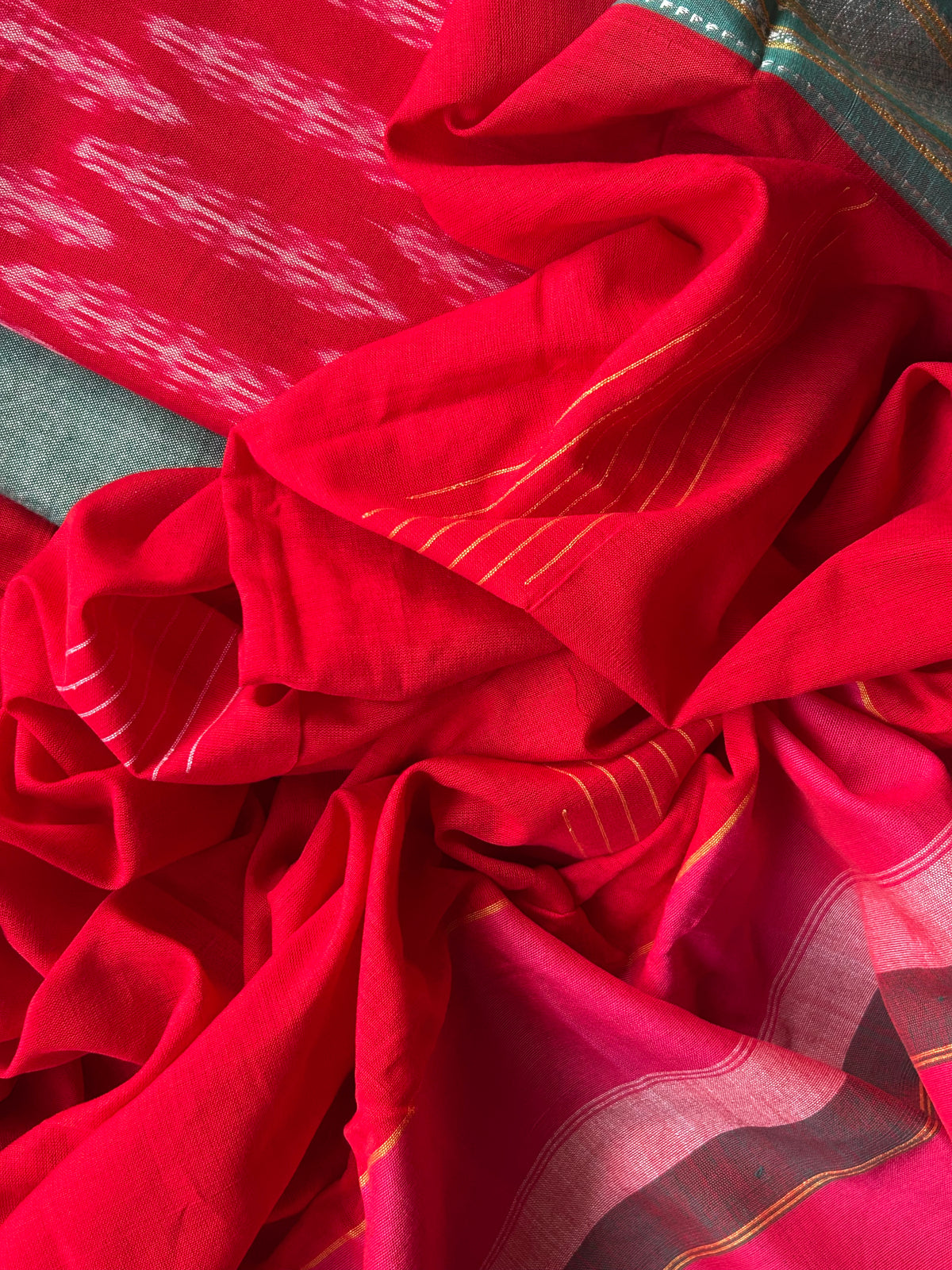 Maya - Handwoven Telangana cotton and Ilkal Dupatta Set