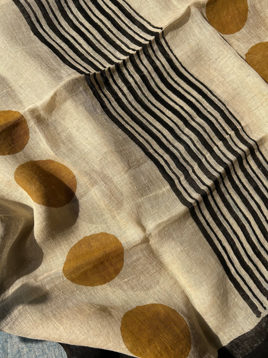 Handcrafted Linen Kurta Dupatta Set
