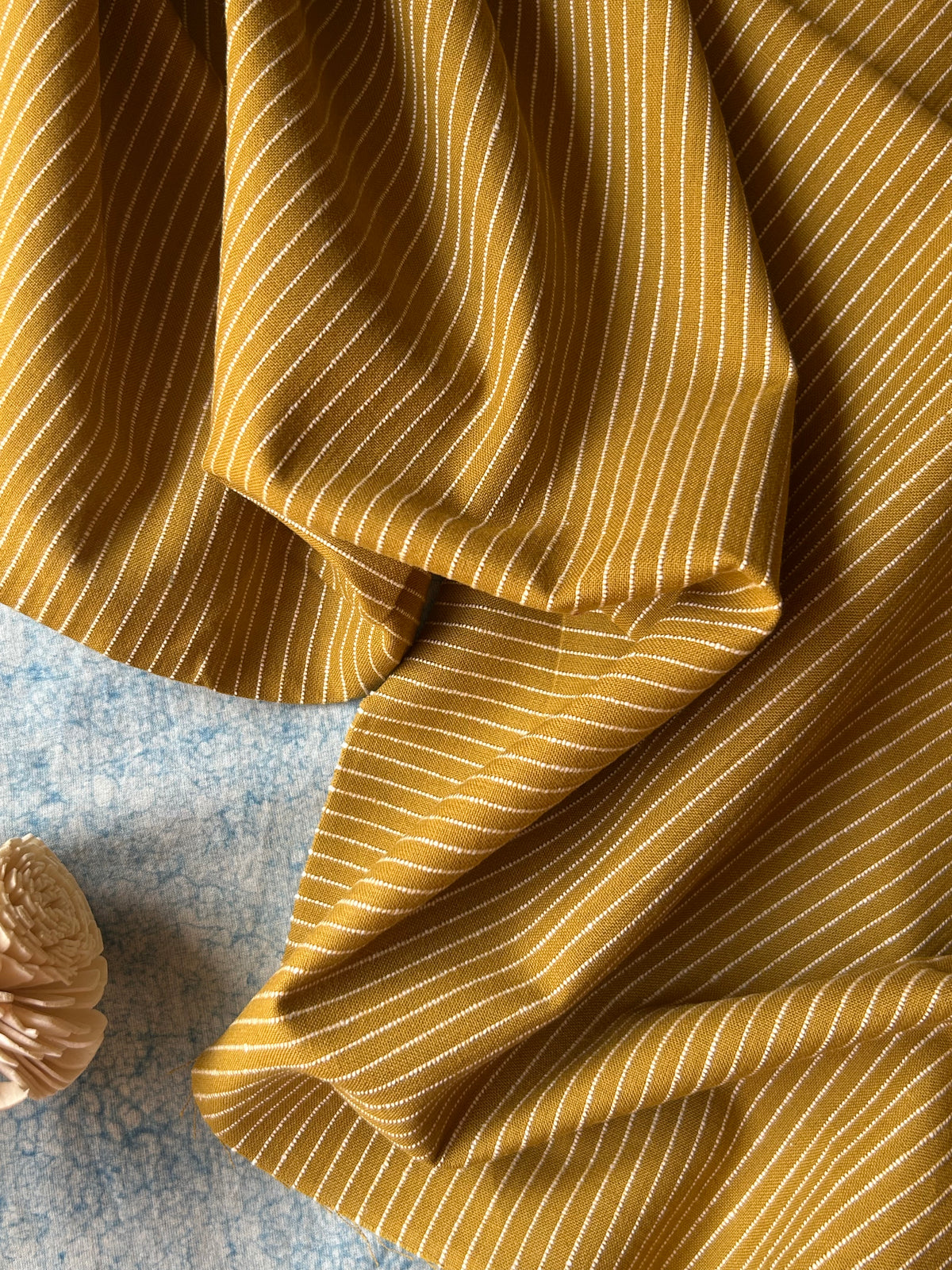 Handwoven 2.5m Fabric - Mustard