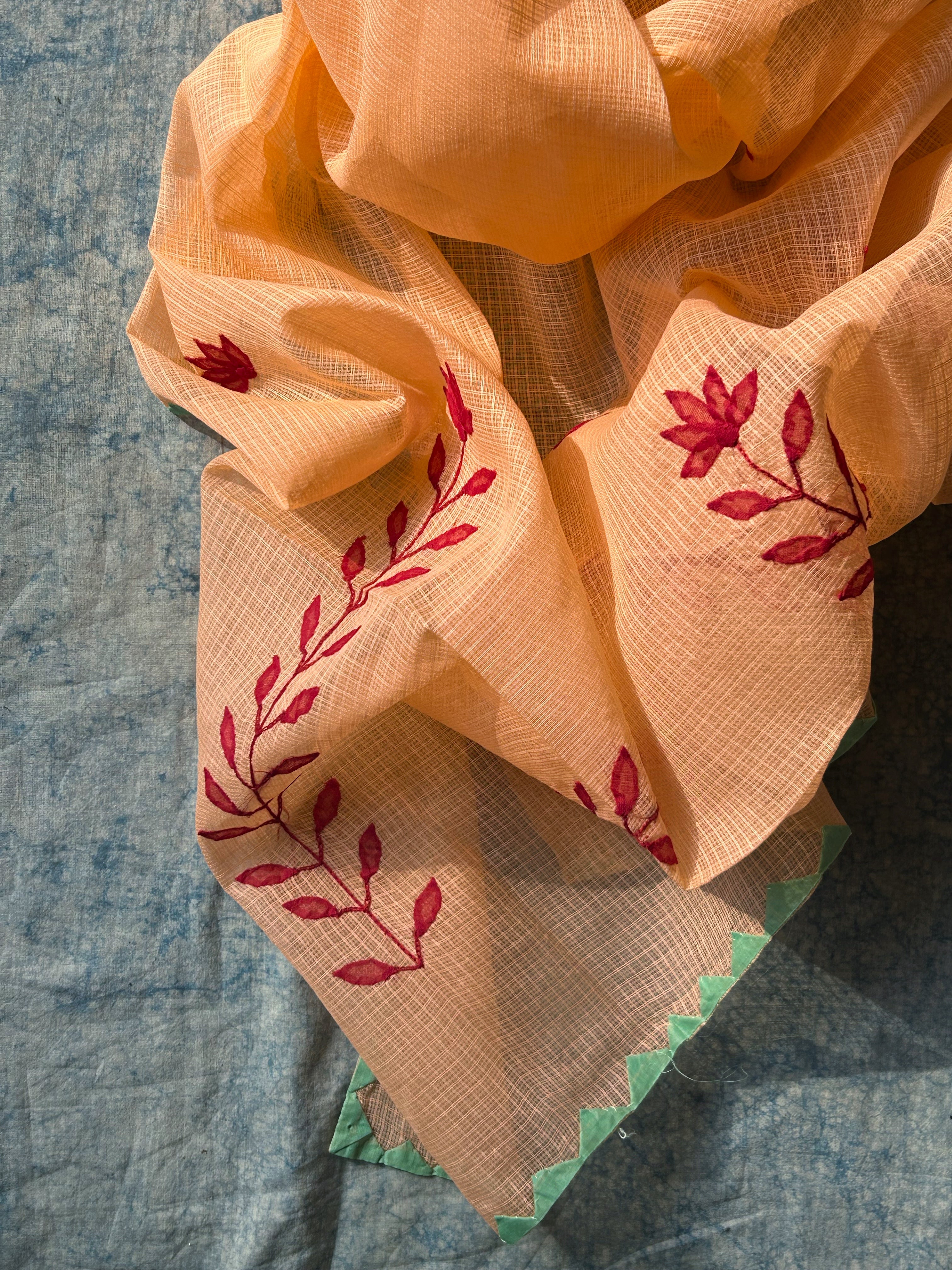 Handblock Handdone Applique Cotton Kota Suit