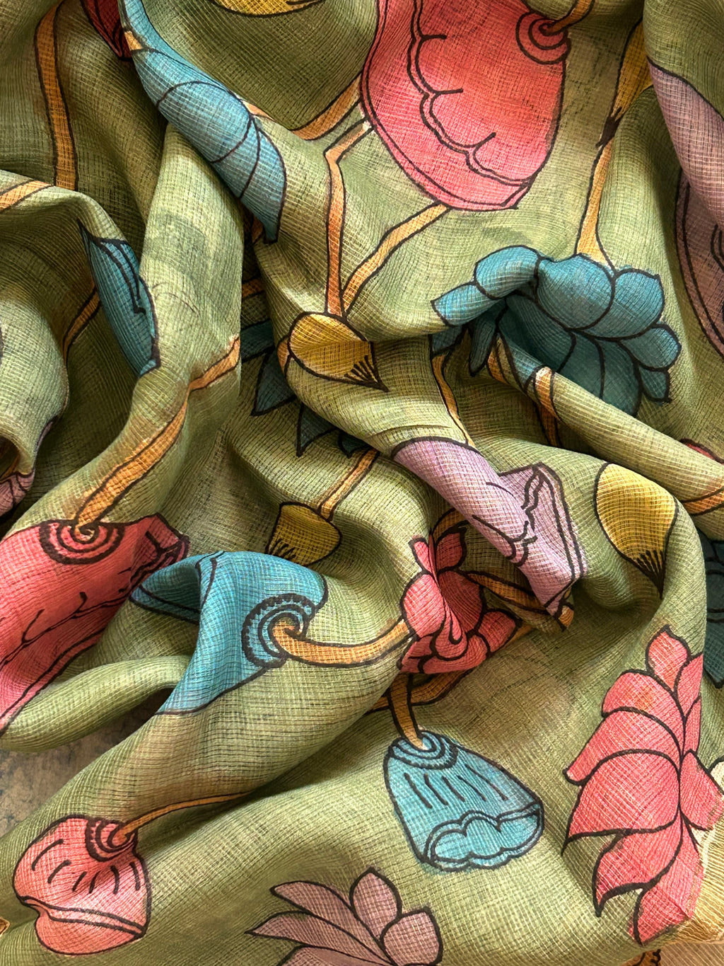 Azaa - Handwoven Handpainted Kalamkari Set