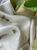 Handwoven Chikankari Work Maheshwari Set