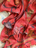 Arpita - Manjari -Handwoven Hand-drawn Handpainted Pen Kalamkari Dupatta