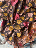 Rang- Manjari -Handwoven Hand-drawn Handpainted Pen Kalamkari Dupatta