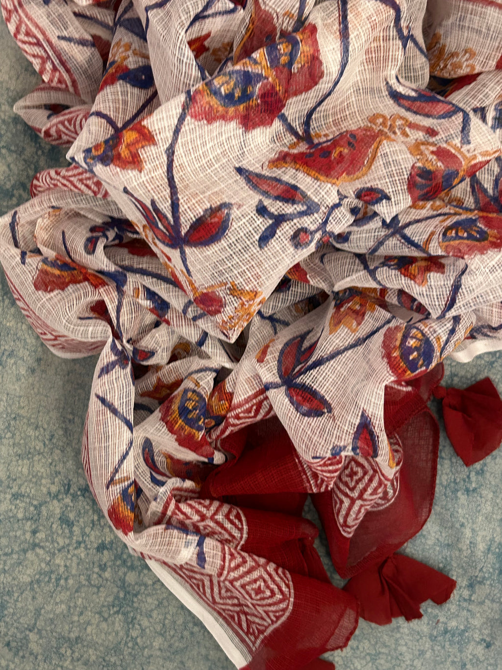 Handcrafted Cotton Kota Dupatta Suit