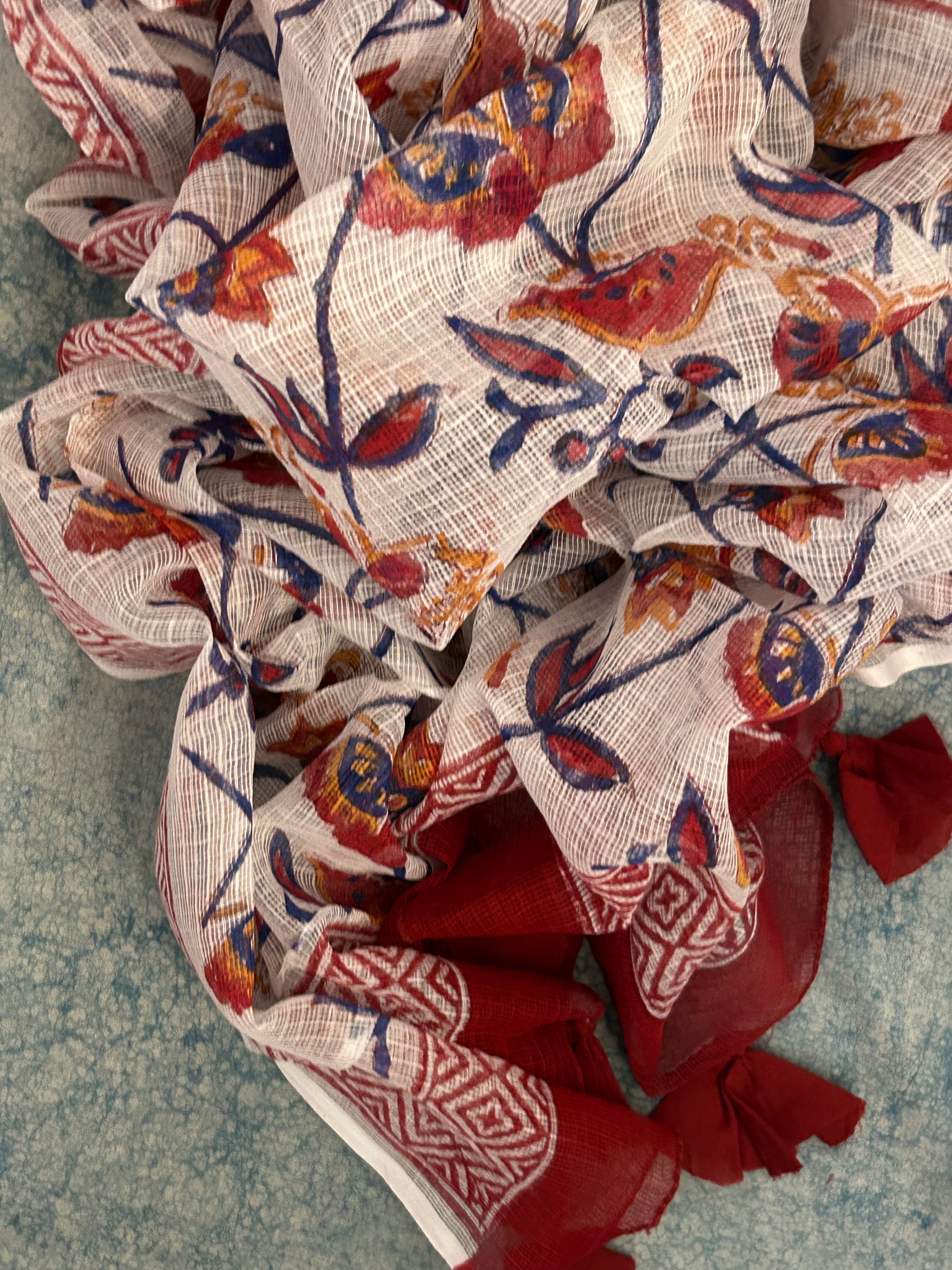 Handcrafted Cotton Kota Dupatta Suit