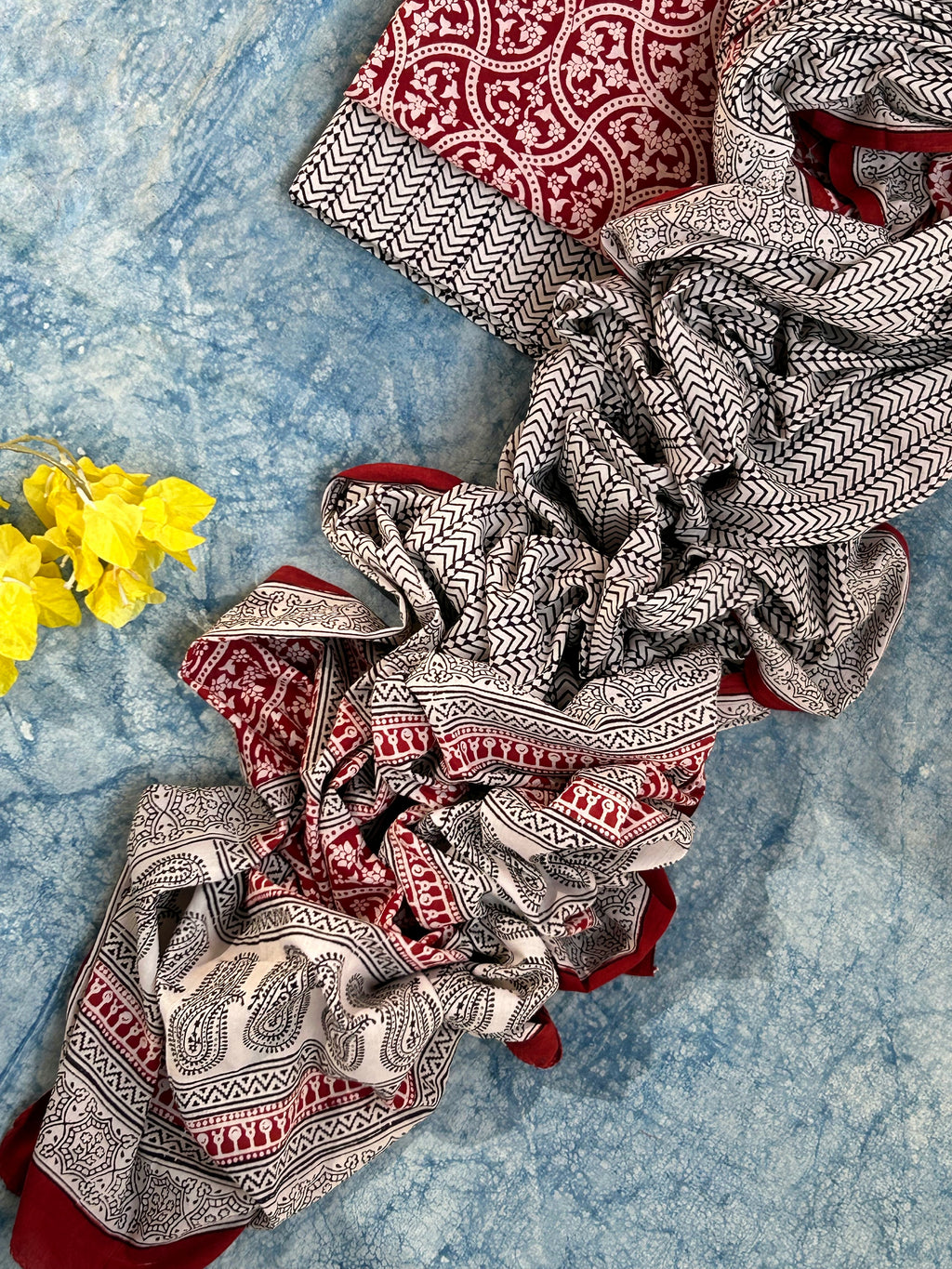 Natural Dyed Bagh Block Print Cotton Suit